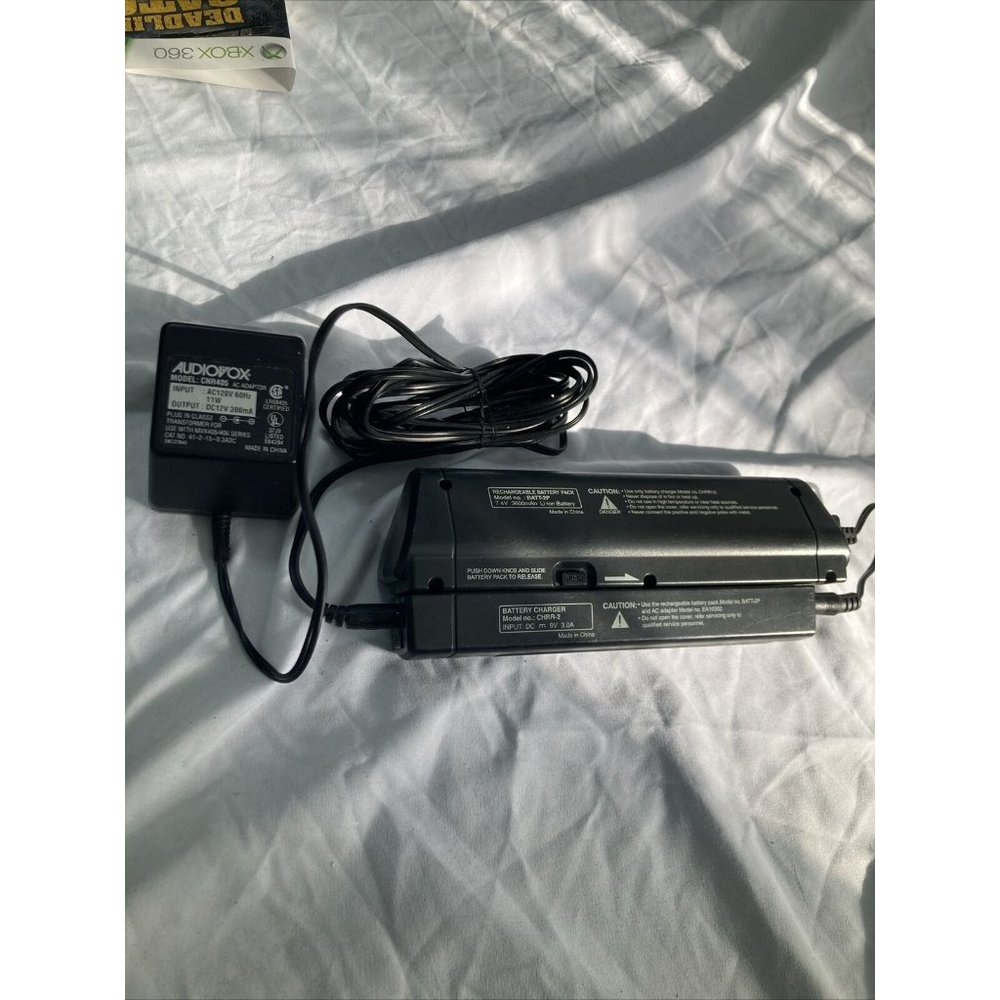 Audiovox Cnr405 Ac Adapter Dc12v And Battery
